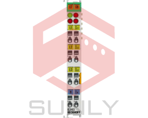 KL3403 | Terminal Bus, đầu vào analog 3 kênh, đo công suất, 500 V AC, 1 A, 16 bit
