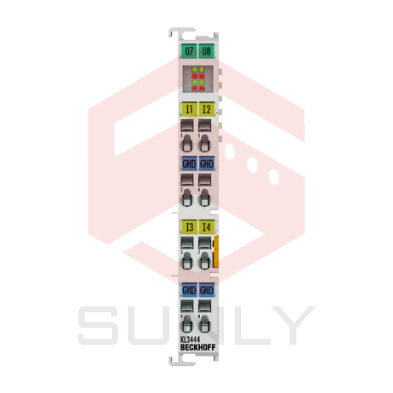 KL3444 | Terminal Bus, 4 kênh đầu vào tín hiệu analog, dòng, 0…20 mA, 12 bit, đơn kết