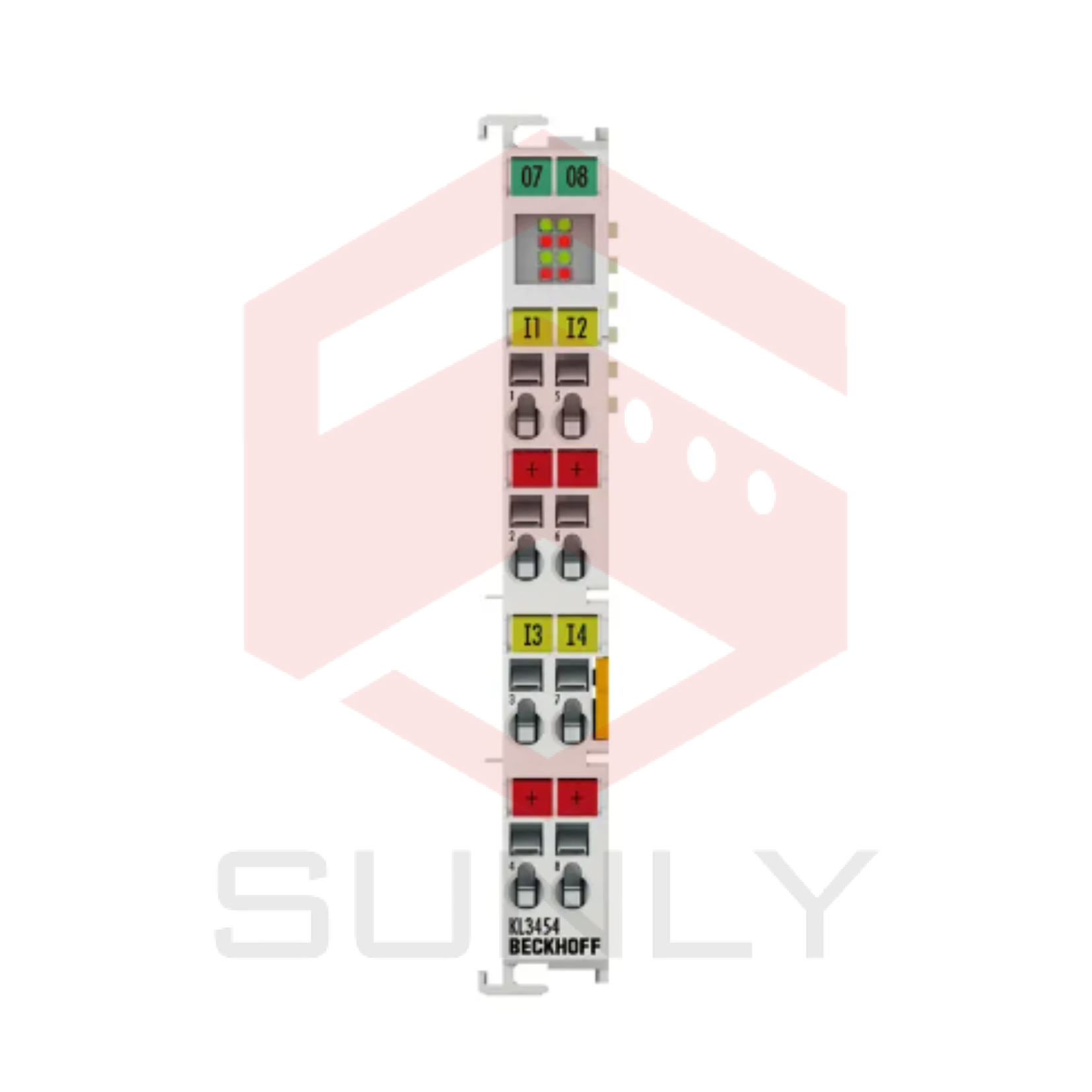 KL3454 | Terminal Bus, 4 kênh đầu vào tín hiệu analog, dòng, 4…20 mA, 12 bit, đơn kết