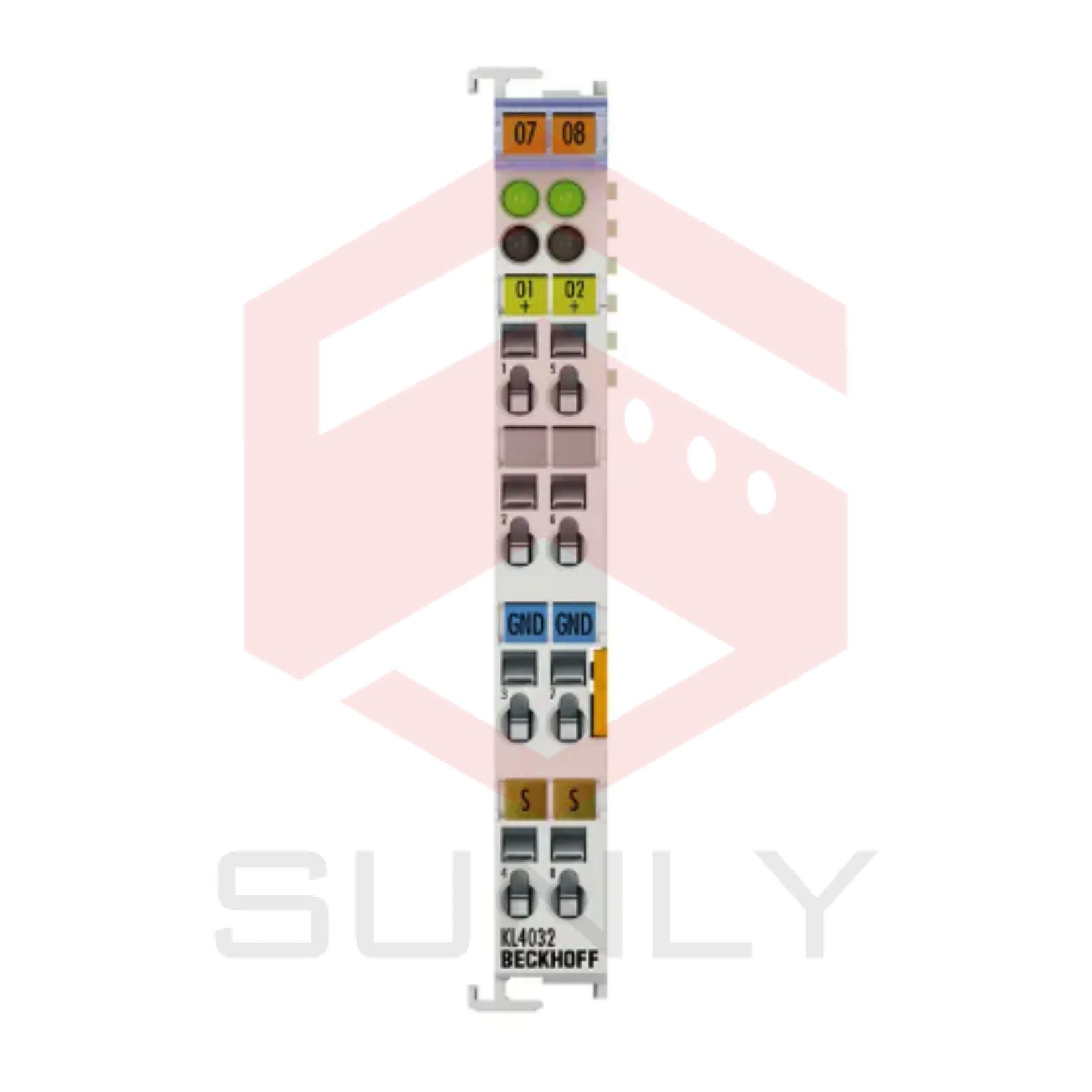 KL4032 | Bus Terminal, Đầu ra analog 2 kênh, điện áp, ±10 V, 12 bit, chênh lệch