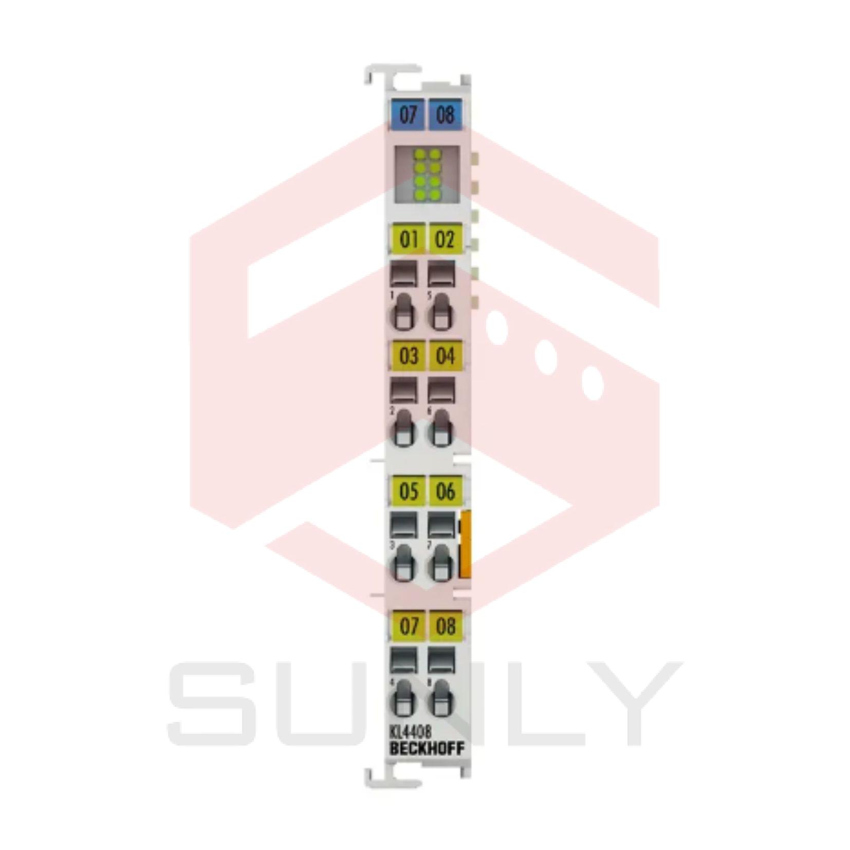 KL4408 | Bus Terminal, Đầu ra analog 8 kênh, điện áp, 0…10 V, 12 bit, một chiều