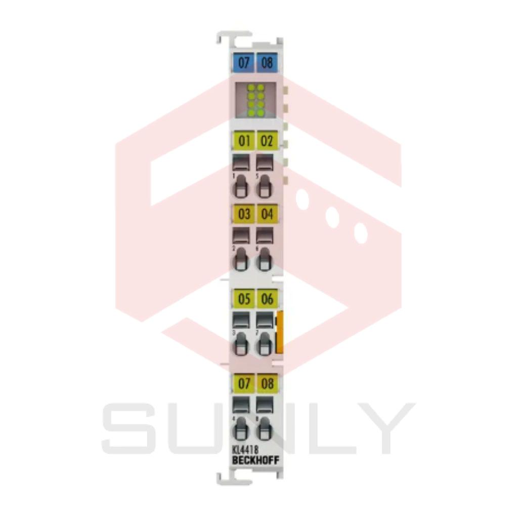 KL4418 | Bus Terminal, Đầu ra analog 8 kênh, dòng điện, 0…20 mA, 12 bit, một chiều