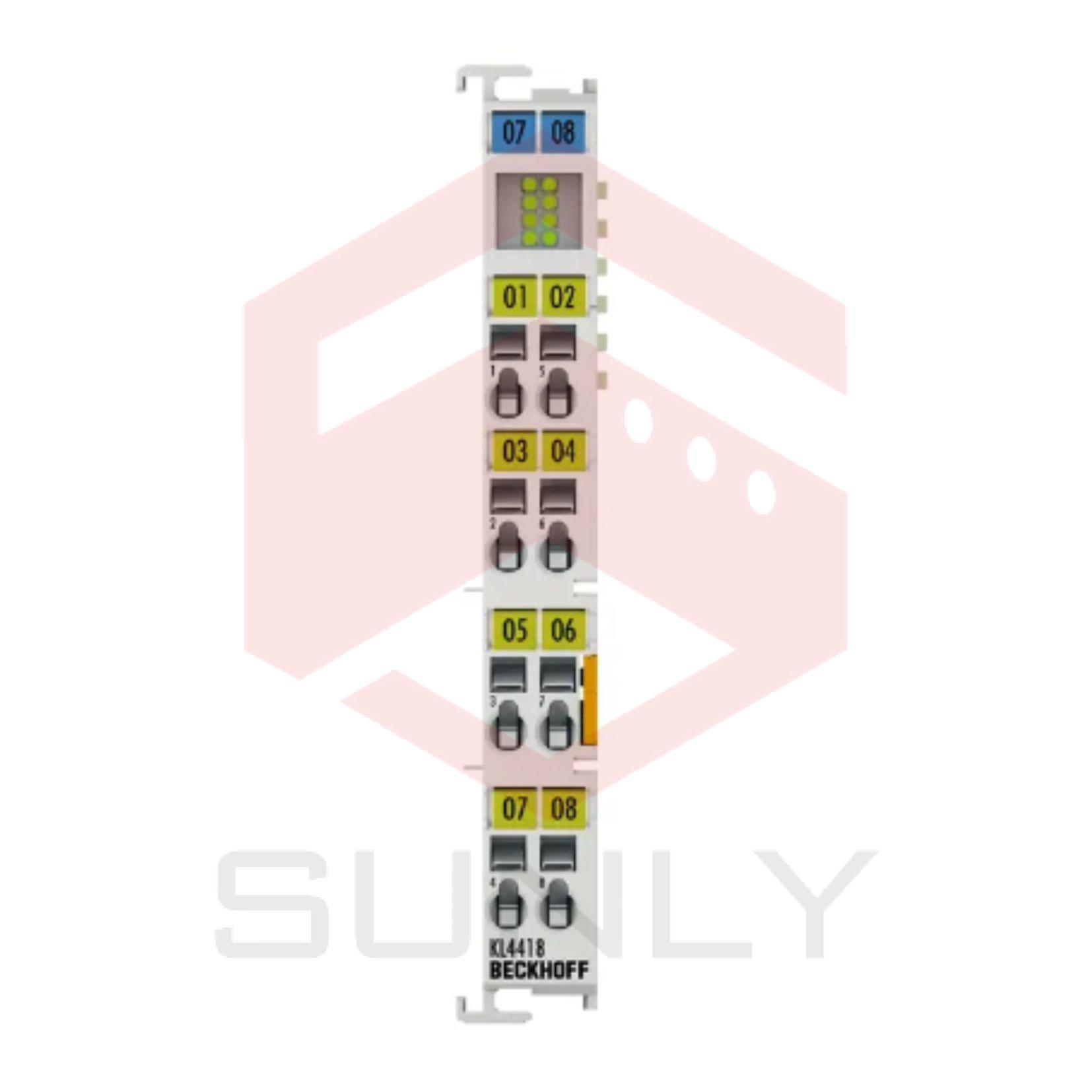 KL4418 | Bus Terminal, Đầu ra analog 8 kênh, dòng điện, 0…20 mA, 12 bit, một chiều