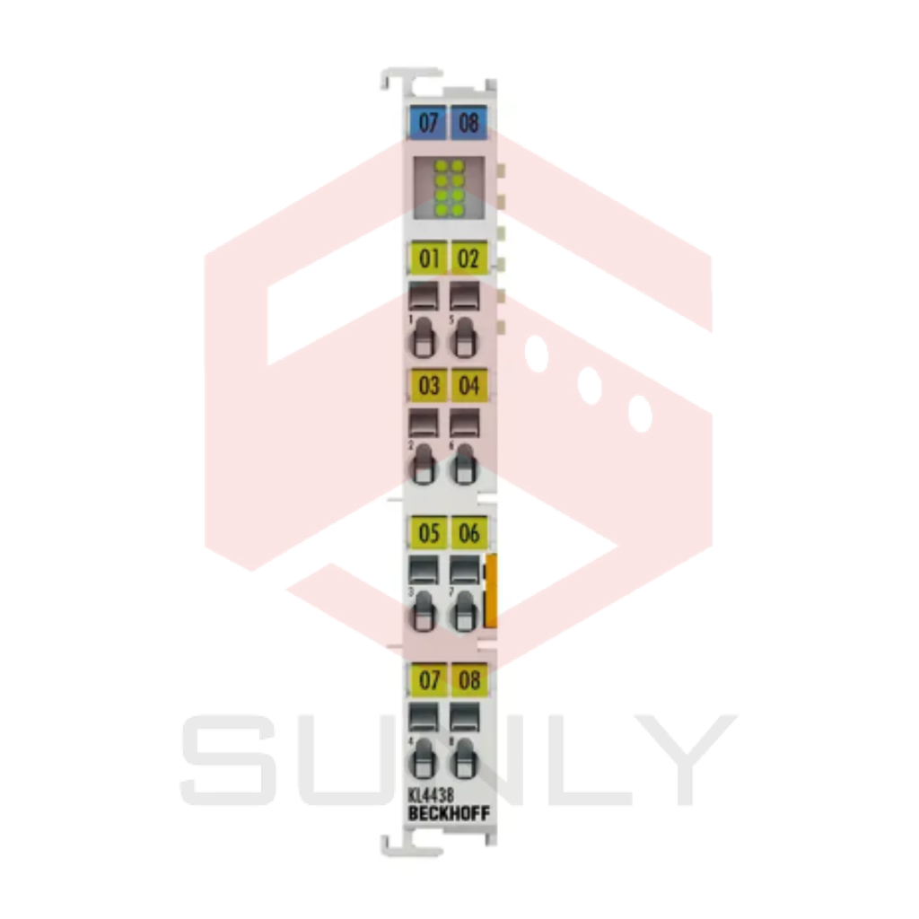 KL4438 | Trạm Bus, Đầu ra analog 8 kênh, điện áp, ±10 V, 12 bit, một chiều