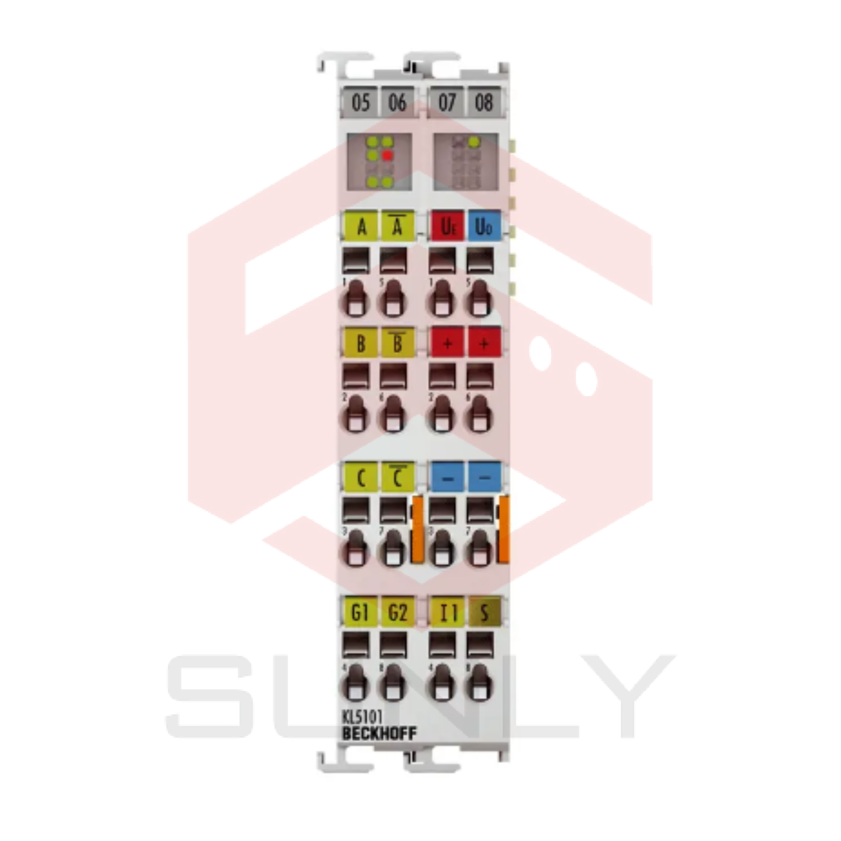 KL5101 | Bus Terminal, 1-channel encoder interface, incremental, 5 V DC (DIFF RS422, TTL), 1 MHz