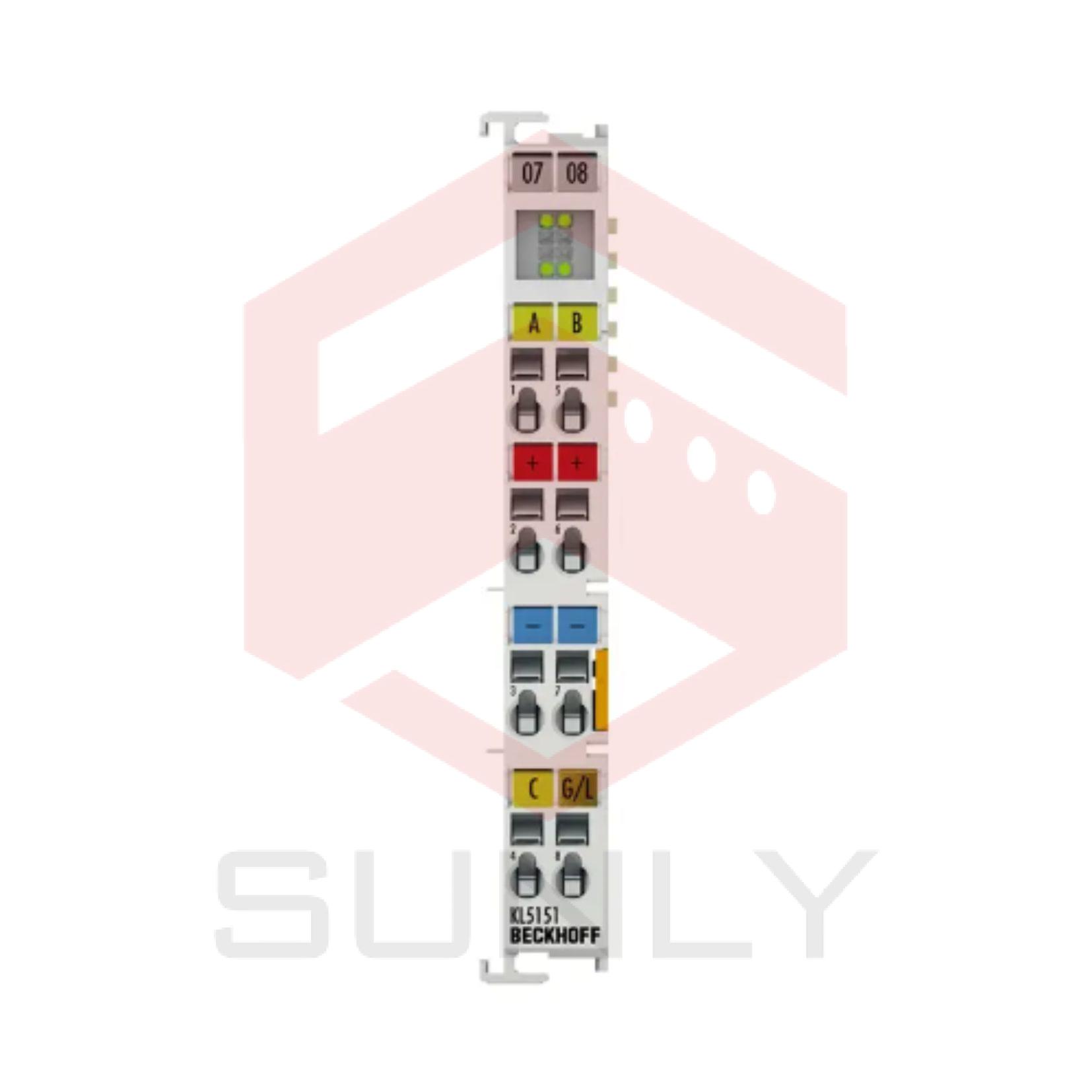 KL5151 | Bus Terminal, 1-channel encoder interface, incremental, 24 V DC HTL, 100 kHz