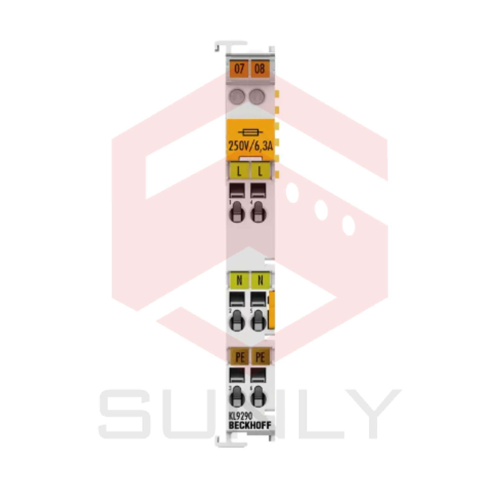 KL9290 | Bộ klem cung cấp tiềm năng, bất kỳ điện áp lên đến 230 V AC, có cầu chì