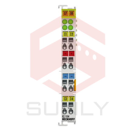 KL1104 | Bus Terminal, đầu vào kỹ thuật số 4 kênh, 24VDC, 3ms, kết nối 2/3 dây
