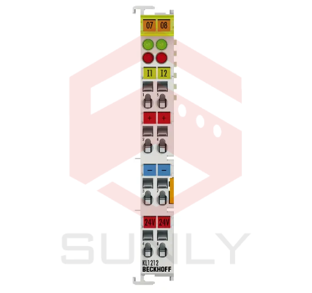 KL1212 | Bus Terminal, đầu vào kỹ thuật số 2 kênh, 24VDC, 3ms, có chẩn đoán