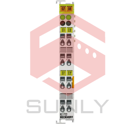 KL1722 | Bus Terminal, đầu vào kỹ thuật số 2 kênh, 120…230VAC, 10ms, không có tiếp điểm nguồn