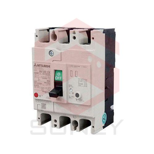 CB khối chống giật Mitsubishi NV125-CV 3P 125A 10kA 30mA