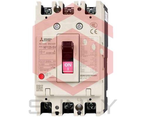 MCCB Mitsubishi NF125-SV 3P 100A 30kA