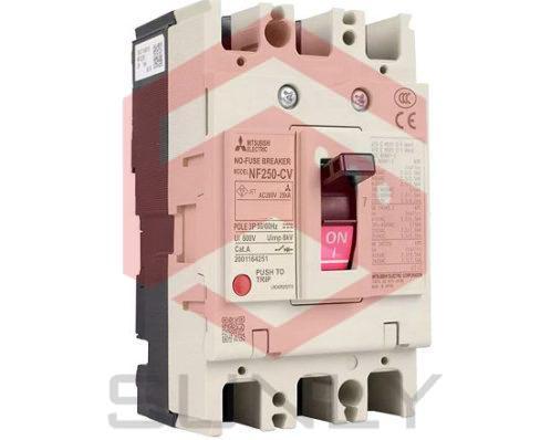 MCCB Mitsubishi NF250-CV 3P 125A 25kA