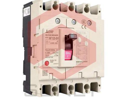 MCCB Mitsubishi NF125-SV 4P 125A 30kA