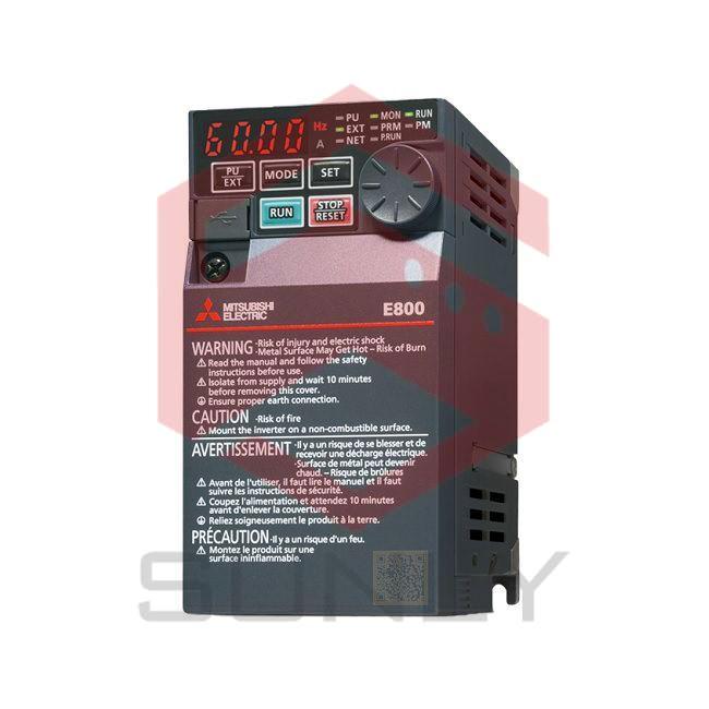 Biến tần Mitsubishi FR-E820S-0.1K-1-60 0.1kW 1 Pha 220V